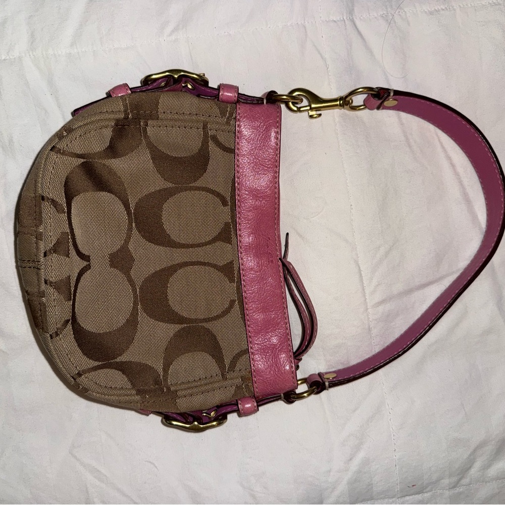 Coach Brown and Pink Women's Bag